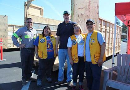 Supervisor David Couch and the Lyons Club of Shafter