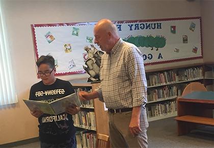 Supervisor Couch was the Guest Reader at the Arvin Library